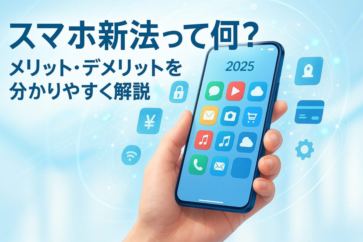 スマホ新法って何？メリット・デメリットを分かりやすく解説