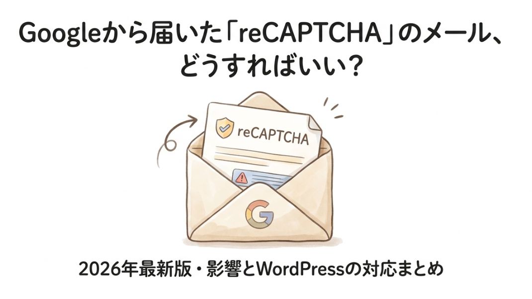 GoogleのreCAPTCHAメールが届いて不安…実は対応不要！その理由とContact Form 7ユーザーが今確認すべきポイントを解説