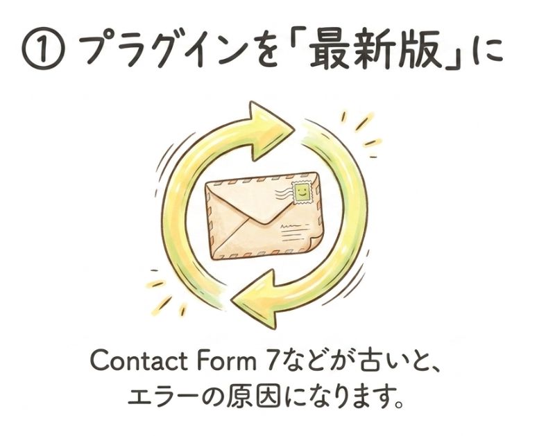 1. プラグインは必ず最新版に更新する