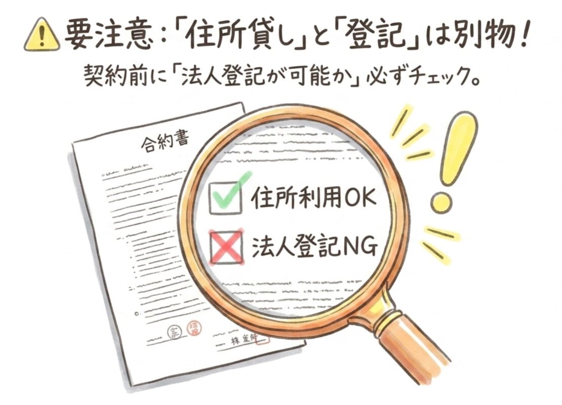 住所貸しと法人登記の違いを正しく理解する