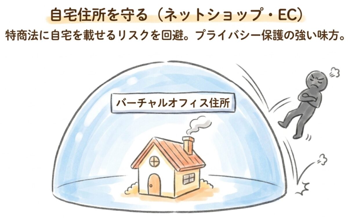 特商法表示やネットショップ開業での住所利用の注意点