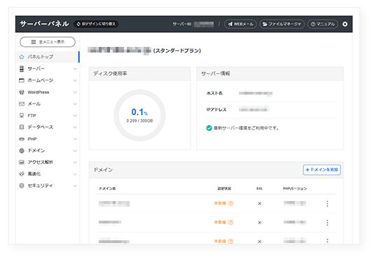 サーバーパネル