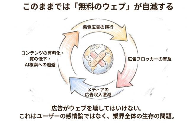このままでは「無料のウェブ」が自滅する