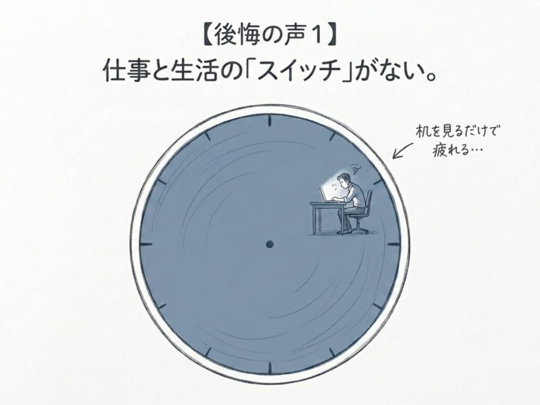 仕事とプライベートの切り替えができない