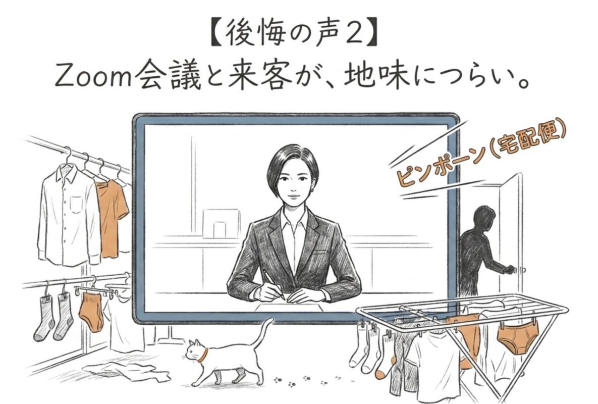 Zoom会議や来客対応が地味につらい