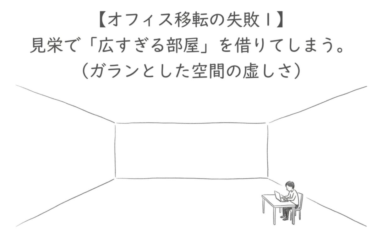 最初から広すぎる物件を借りる