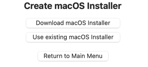 「Download macOS Installer」をクリック
