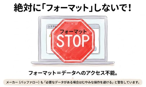 絶対フォーマットしないで!