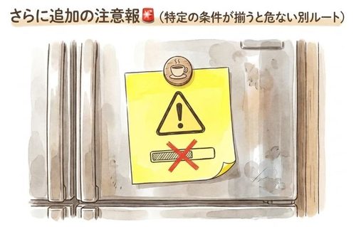 さらに追加の注意報も